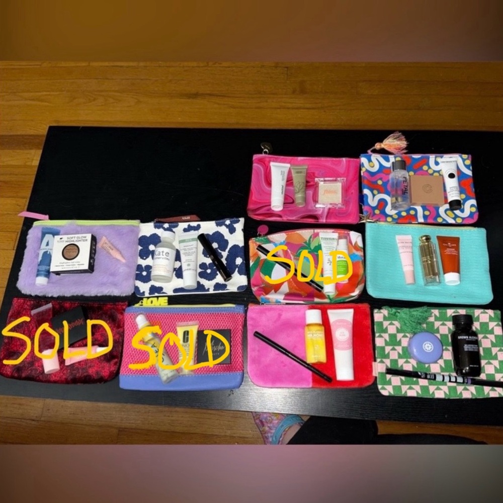 Ipsy bag with 3 makeup products